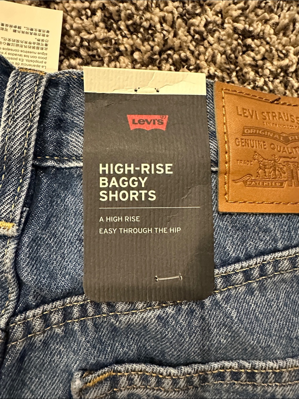 Levi's Light Blue Denim Women's Shorts - Picture 3 of 4